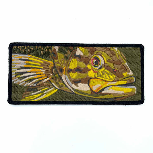 Smallmouth Bass Art-Patch by Andrea Larko