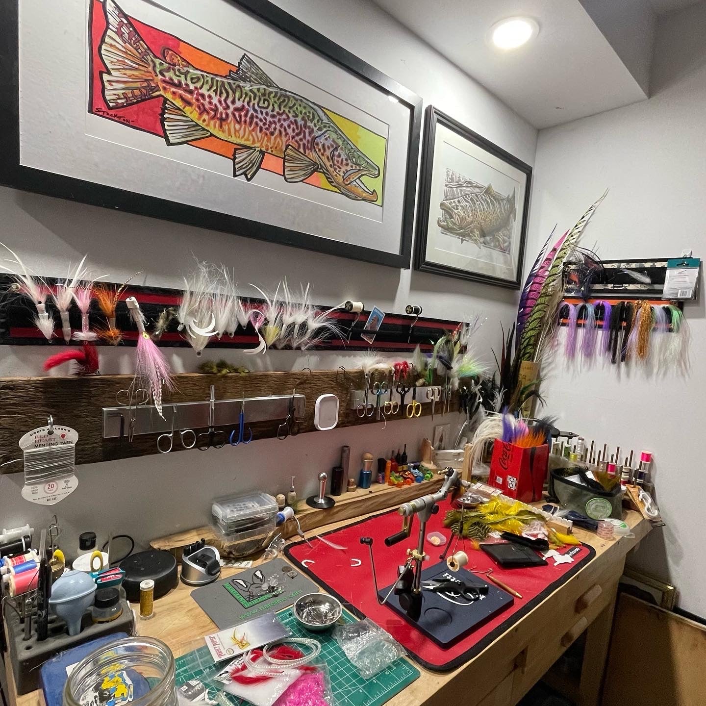 Fly Strip Tying Area Organizers