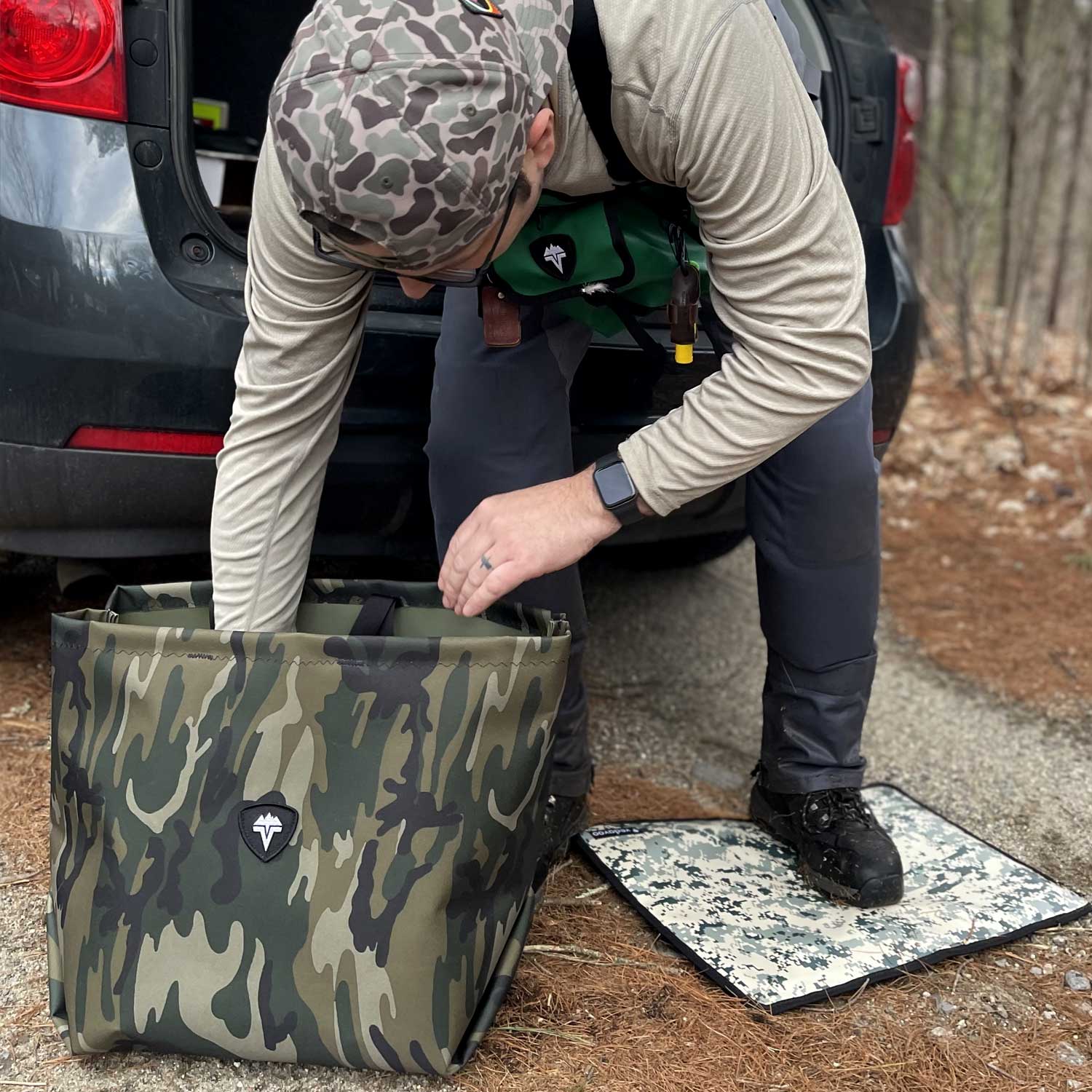 Vedavoo Waterproof Wader Bag in Duck Camo is a great gift for any fly fisherman